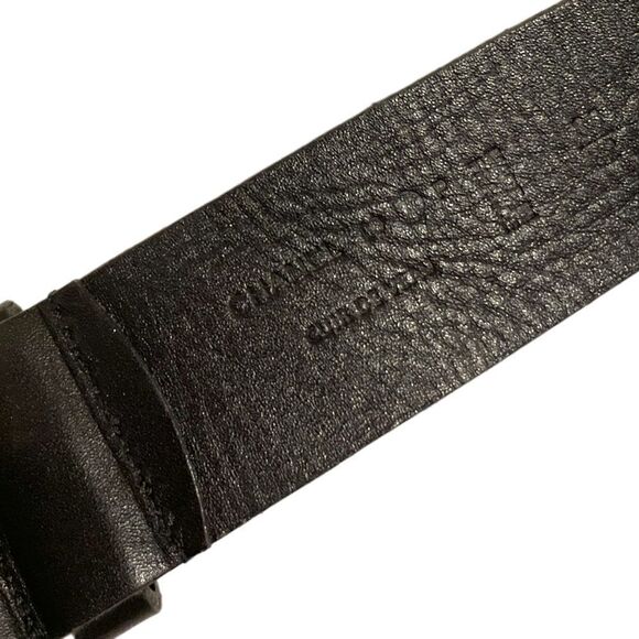 ❤️SOLD❤️CHANEL Leather & Silver CC Logo Studs & CC Logo Lion Motif Belt - Picture 5 of 14